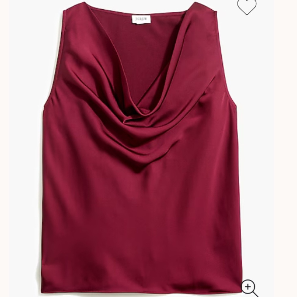 🎁EUC - JCREW FACTORY SLEEVELESS COWLNECK TOP
